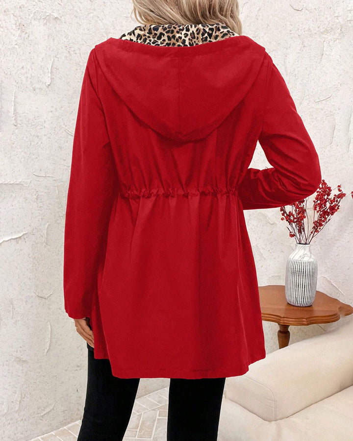 Women’s Coat | Leopard Print Open-Front