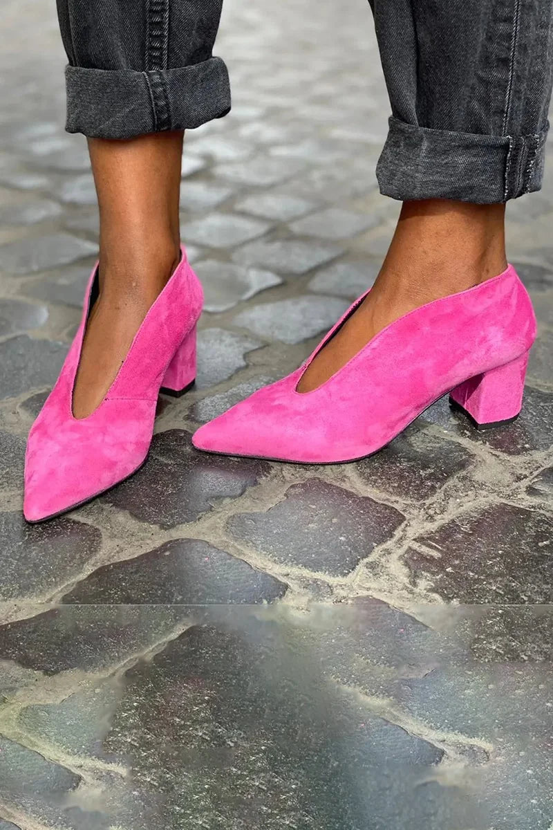 Heels For Women | Pointed Toe Block Style