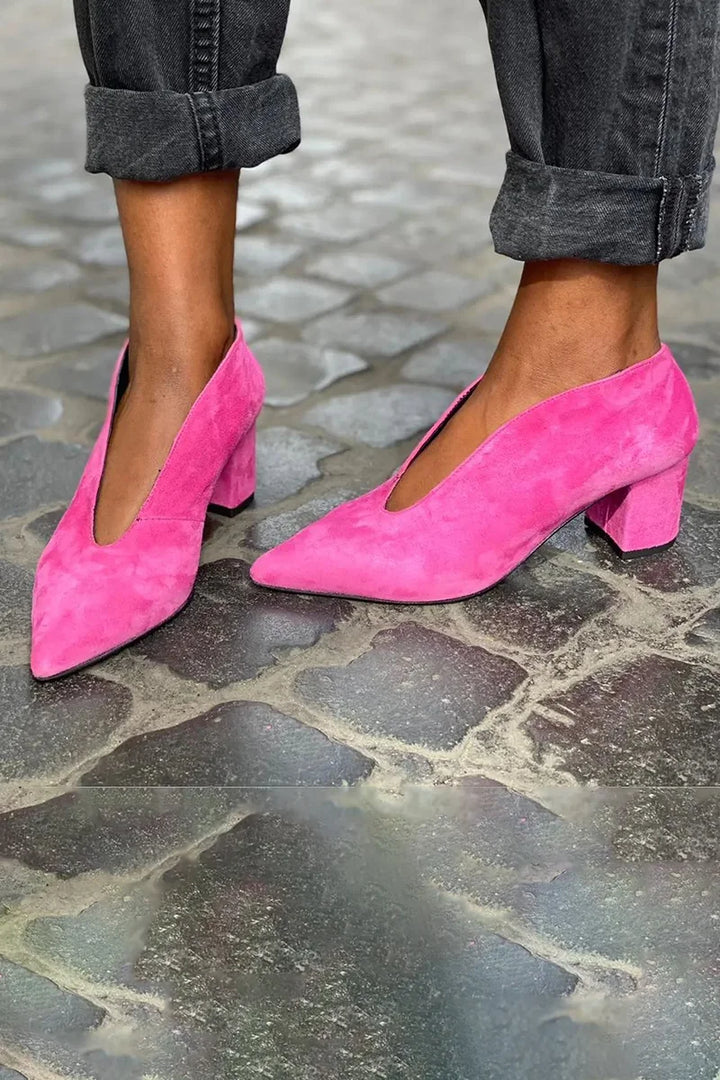 Heels For Women | Pointed Toe Block Style