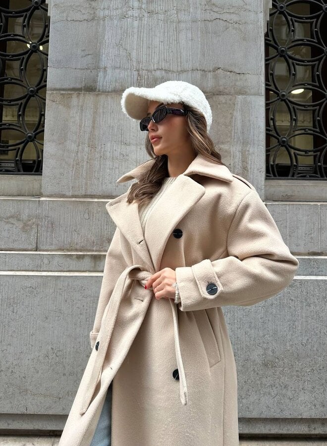 Coat for Women | Double Breasted Long Tailored