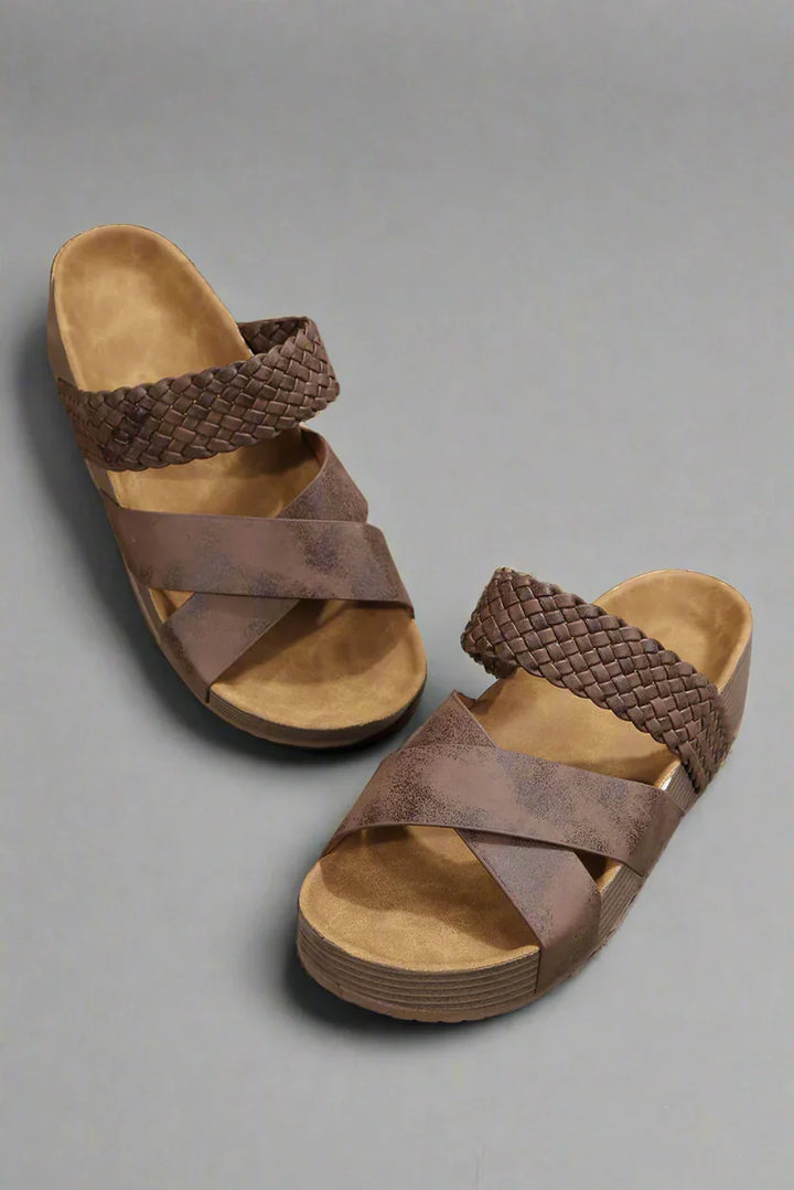 Sandals For Women | Open-Toe Cross Strap Design