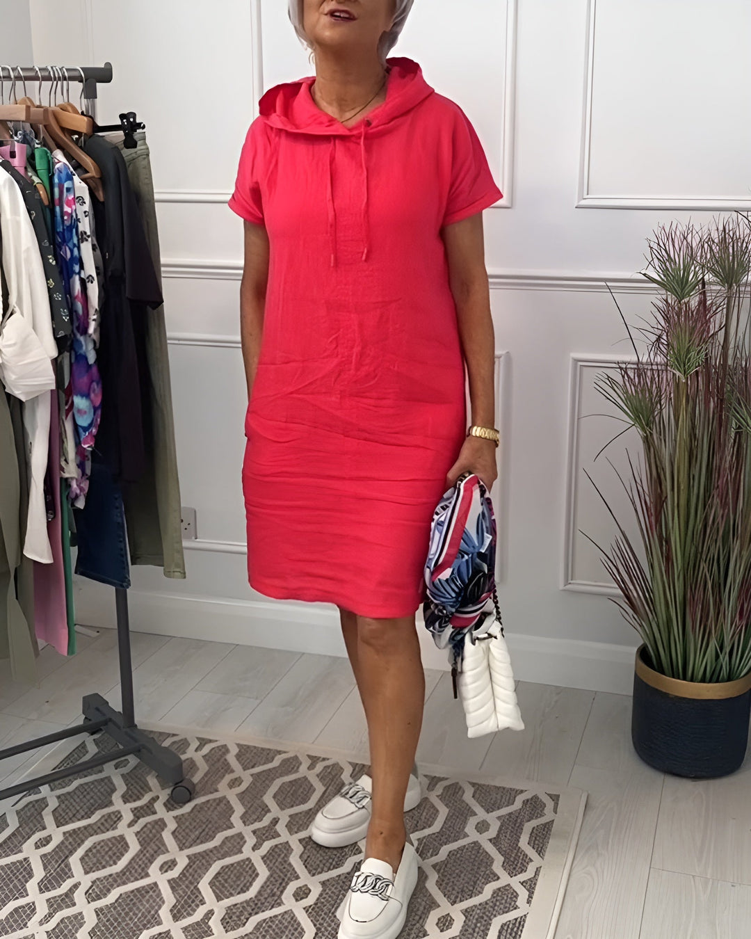 Casual Dress For Women | Midi Hooded Fit Design