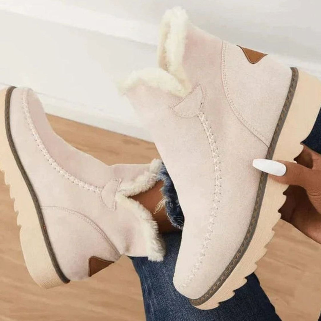 Flora | Women's Faux-Fur Lined Warm Winter Ankle Boots