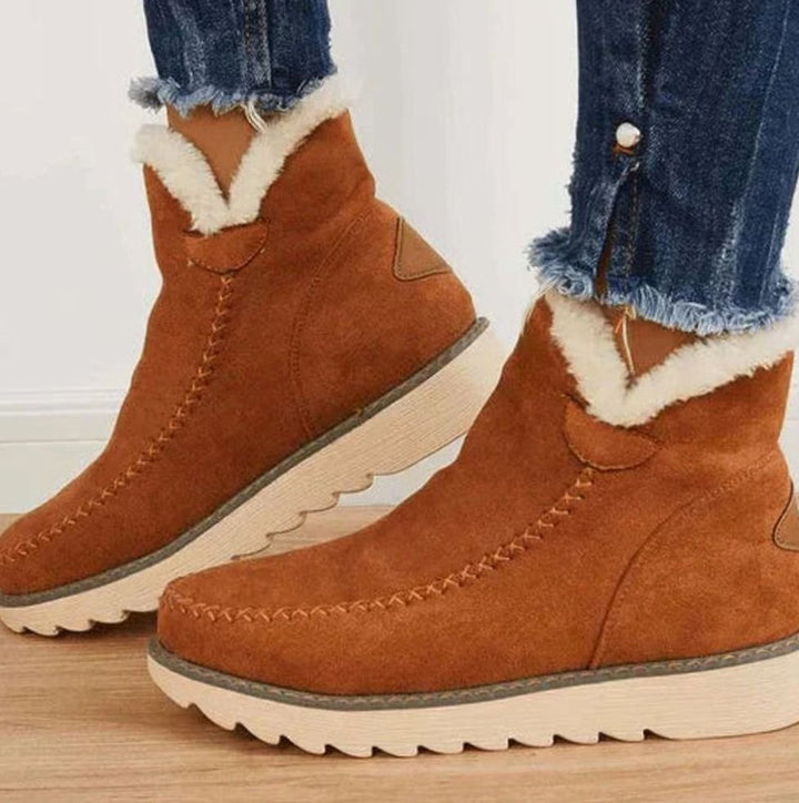 Flora | Women's Faux-Fur Lined Warm Winter Ankle Boots