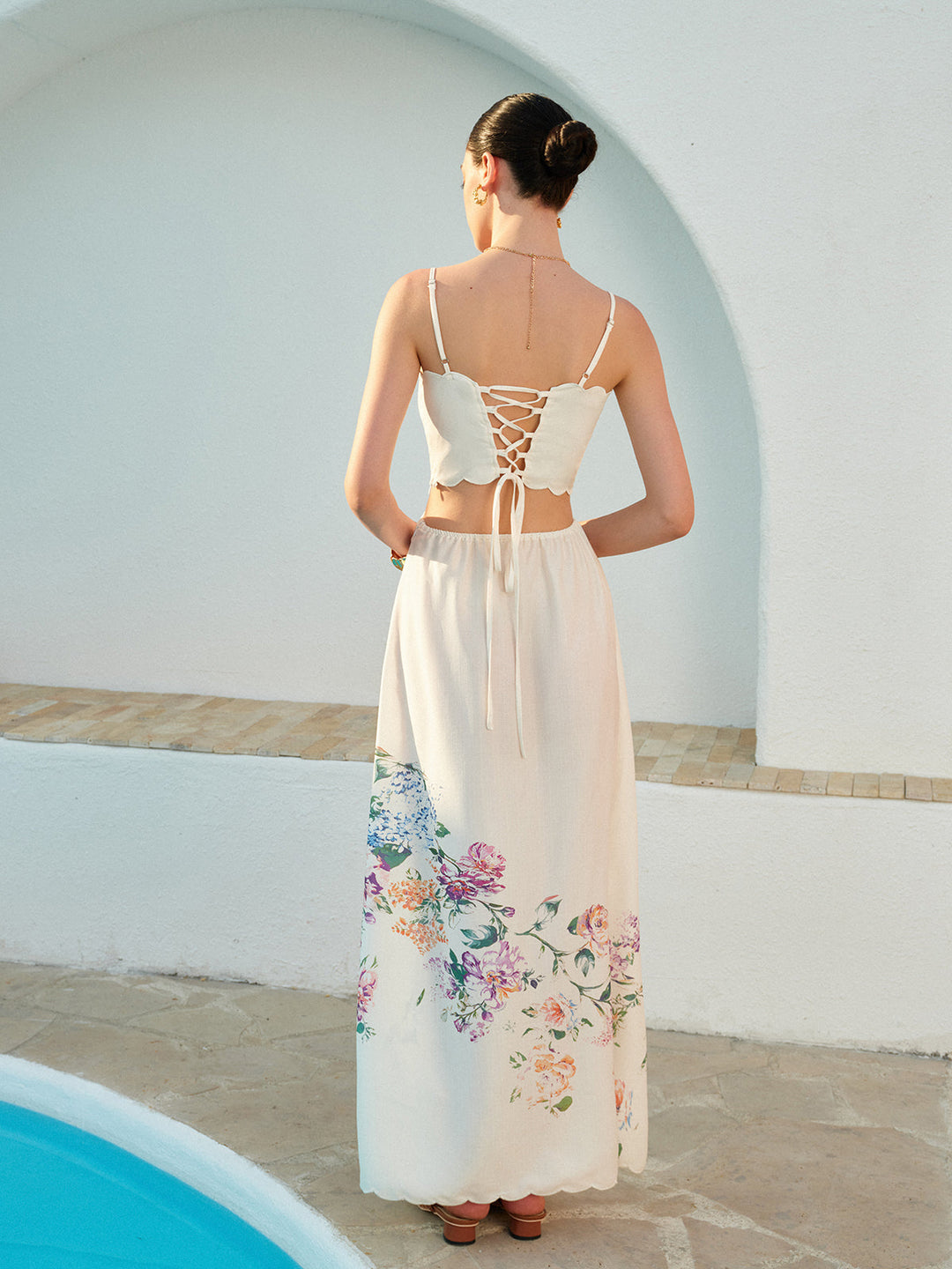 Women's Maxi Sundress | Apricot Boho