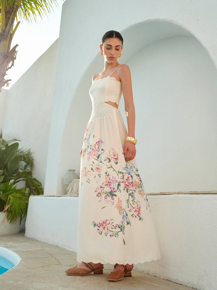 Women's Maxi Sundress | Apricot Boho