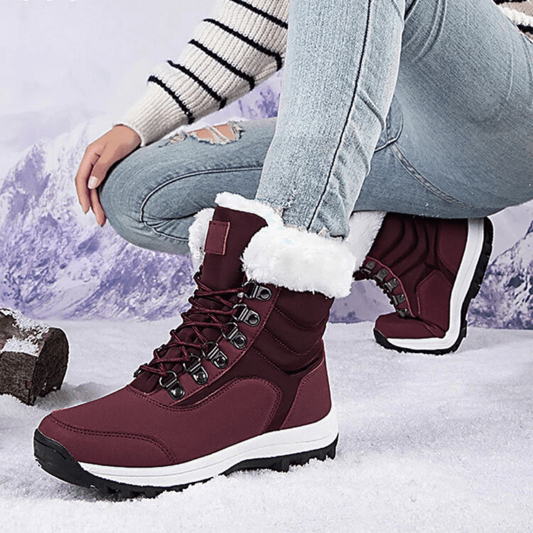 Women’s Boots | Lace-Up Winter with Collar