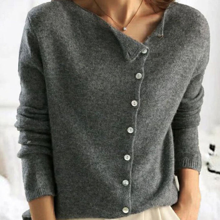 Greta | Women's Relaxed Fit Button Front Cardigan Knit Sweater