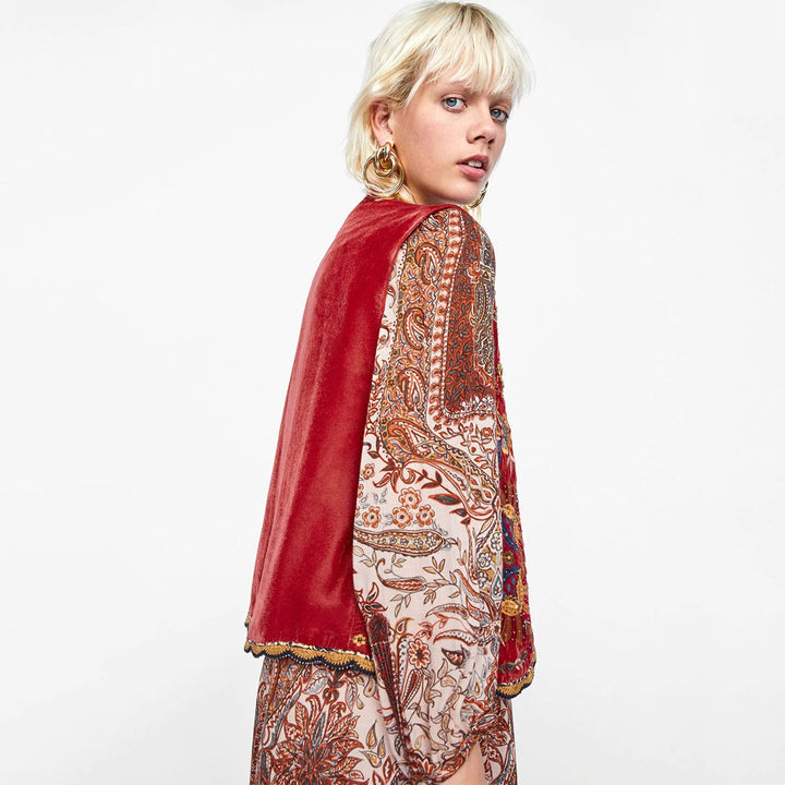 Women’s Vest | Boho Embroidered