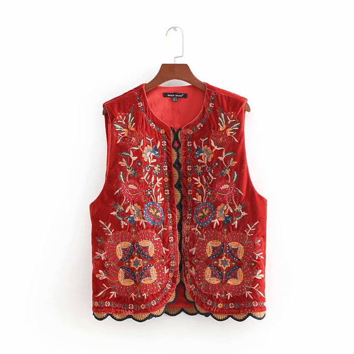 Women’s Vest | Boho Embroidered