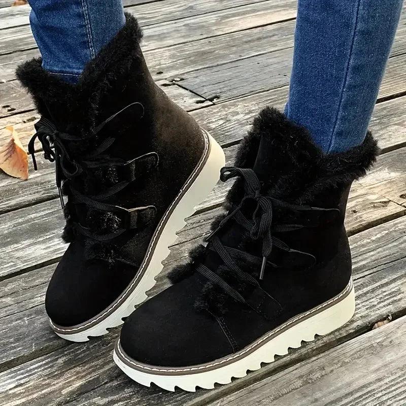 Boots For Women | Lace Up Elevated Sole
