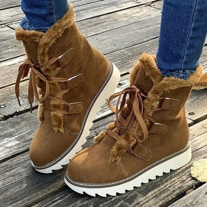 Boots For Women | Lace Up Elevated Sole