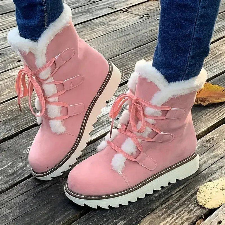 Boots For Women | Lace Up Elevated Sole