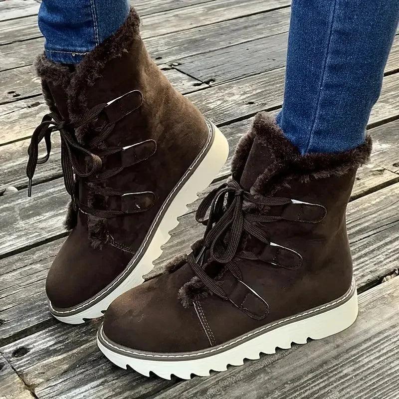 Boots For Women | Lace Up Elevated Sole