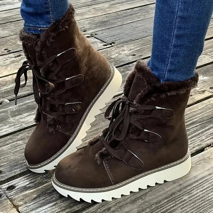 Boots For Women | Lace Up Elevated Sole