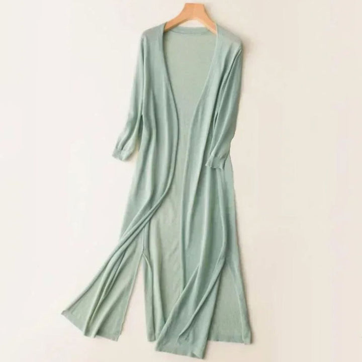 Hollis | Women's Relaxed Open-Front Lightweight Knit Long Cardigan