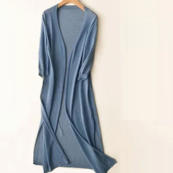Hollis | Women's Relaxed Open-Front Lightweight Knit Long Cardigan