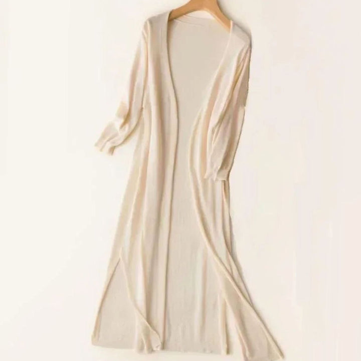 Hollis | Women's Relaxed Open-Front Lightweight Knit Long Cardigan