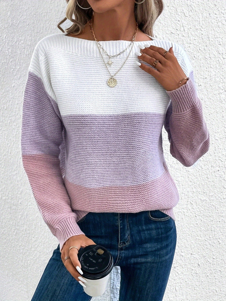 Sweater for Women | Classic Boat Neck with Soft Long Sleeves