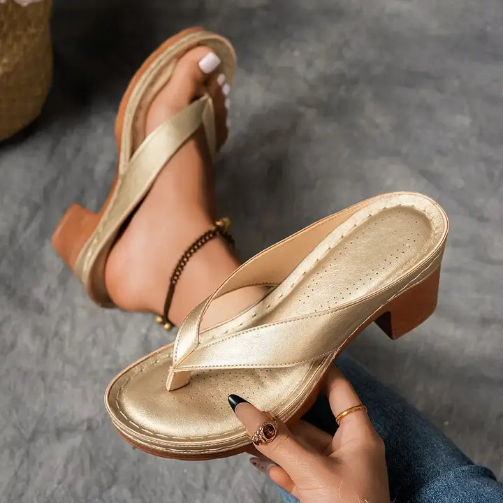 Women's Heeled Sandals | Open Toe Orthopedic