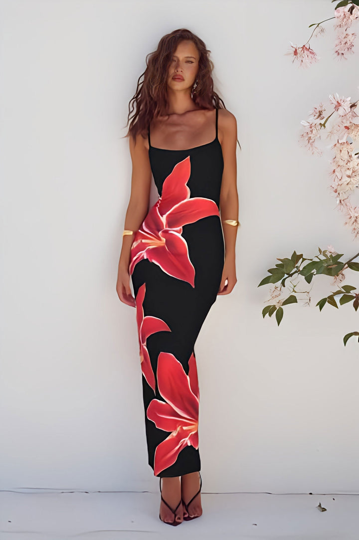 Women's Boho Maxi Dress | Print Floral