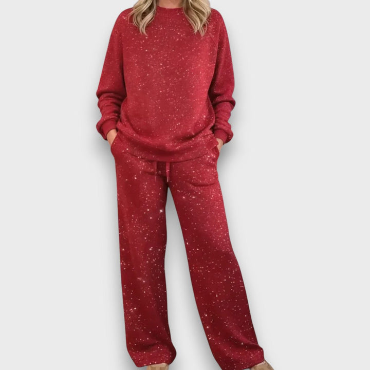 | Long Sleeve Top & Wide Leg Pants