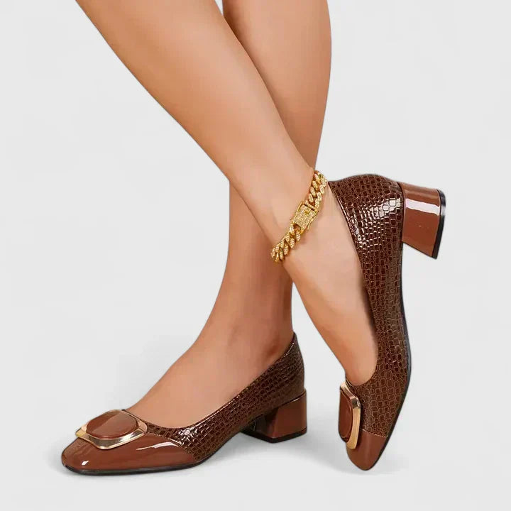Heels for Women | Block Closed-Toe