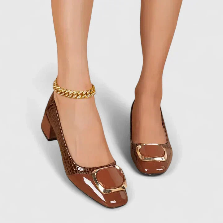 Heels for Women | Block Closed-Toe