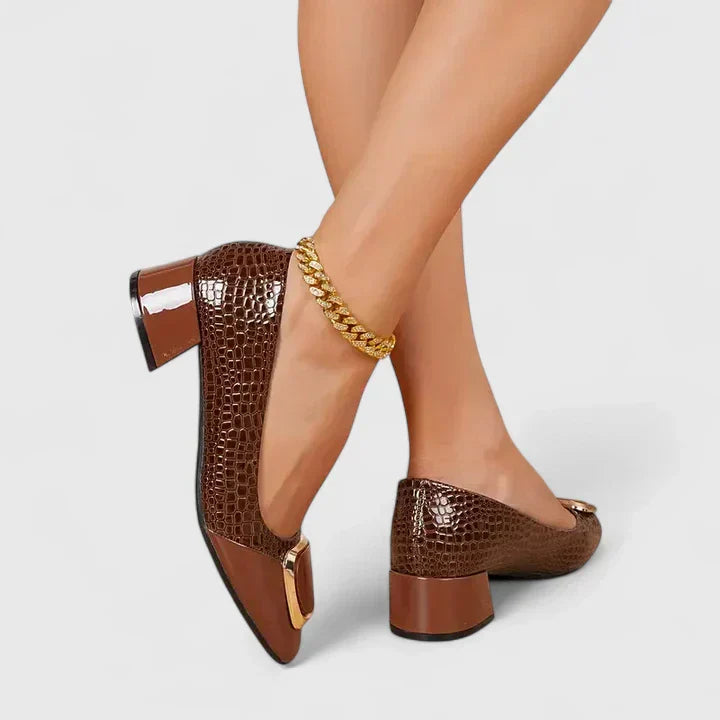 Heels for Women | Block Closed-Toe