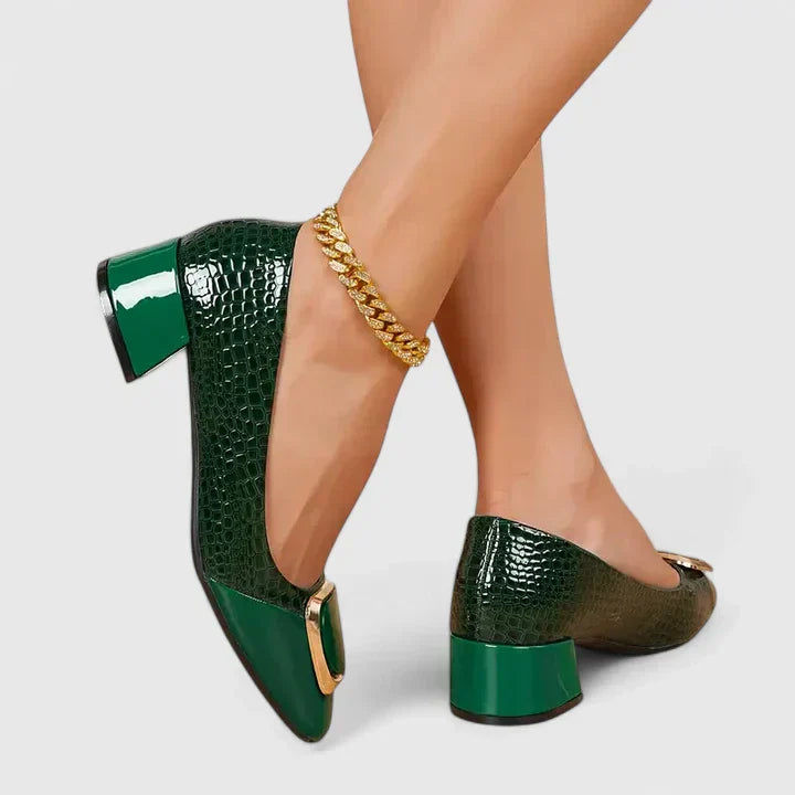 Heels for Women | Block Closed-Toe