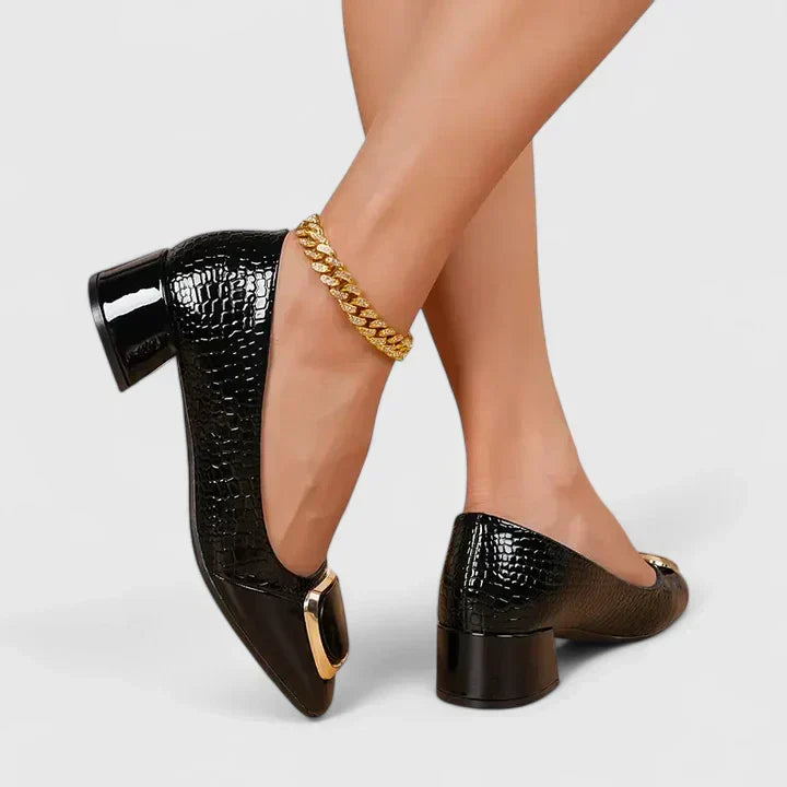 Heels for Women | Block Closed-Toe