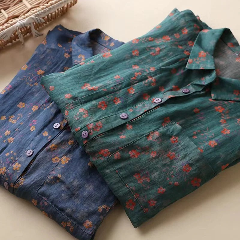 Woman's Shirt | Vintage-Inspired Floral