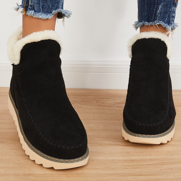 Boots For Women | Slip On Low Ankle Lug Sole Style