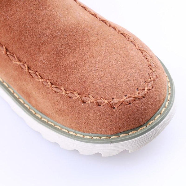 Boots For Women | Slip On Low Ankle Lug Sole Style