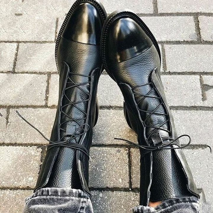 Jean | Women's Classic Leather Lace-Up Ankle Boots