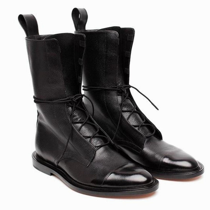 Jean | Women's Classic Leather Lace-Up Ankle Boots