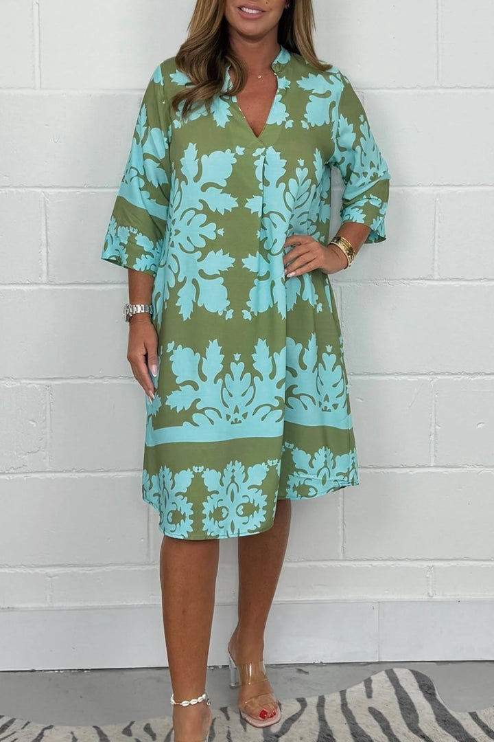 Casual Dress for Women | Midi Printed Shift