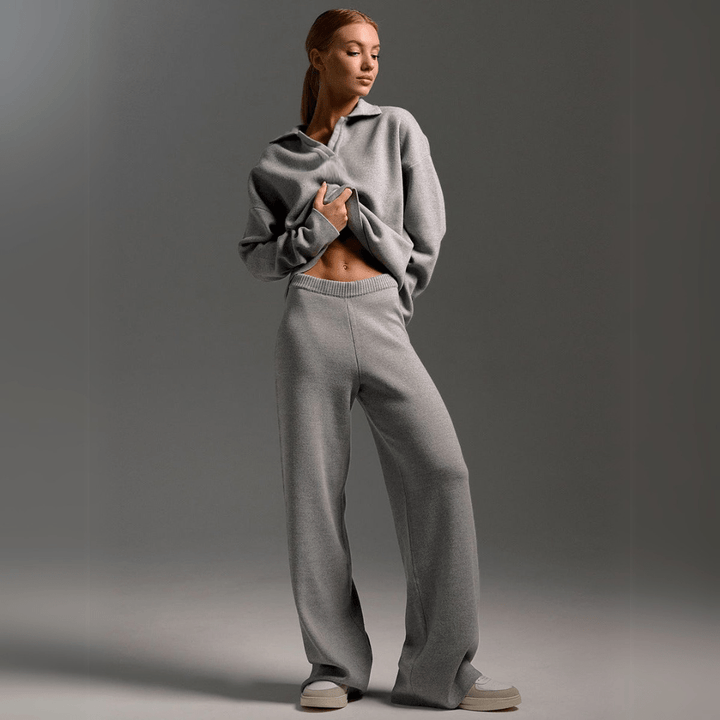 Women’s Tracksuit | Long-Sleeve Wide-Leg