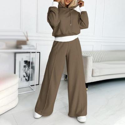 Two-Piece Set for Women | Hooded Top and Elastic Waist Pants