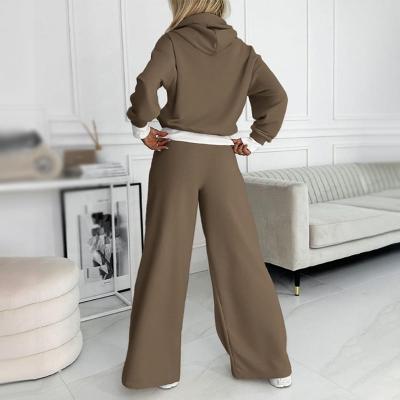 Two-Piece Set for Women | Hooded Top and Elastic Waist Pants