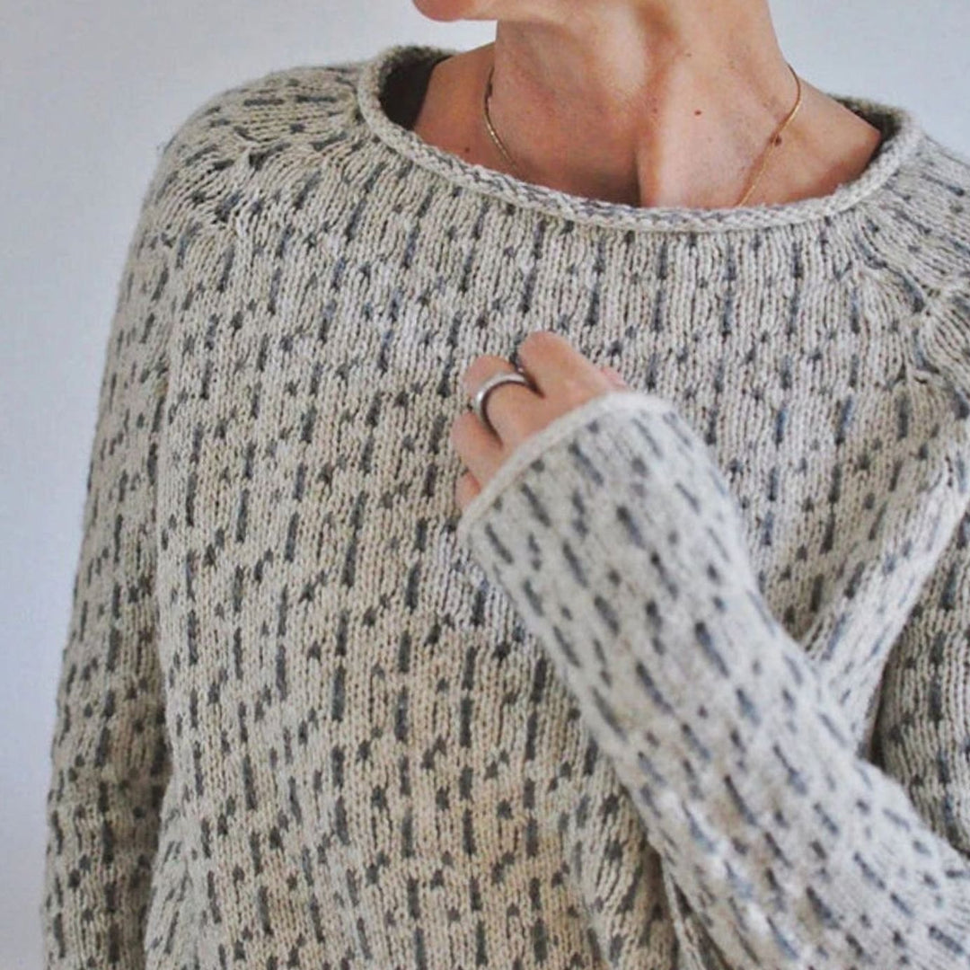 Luella | Women's Relaxed-Fit Crew Neck Long Sleeve Knit Sweater