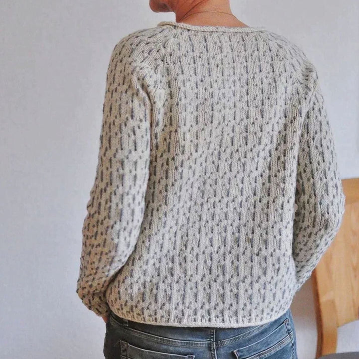 Luella | Women's Relaxed-Fit Crew Neck Long Sleeve Knit Sweater