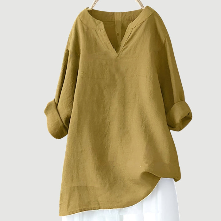 Women’s Blouse | Casual Rolled-Up Sleeves