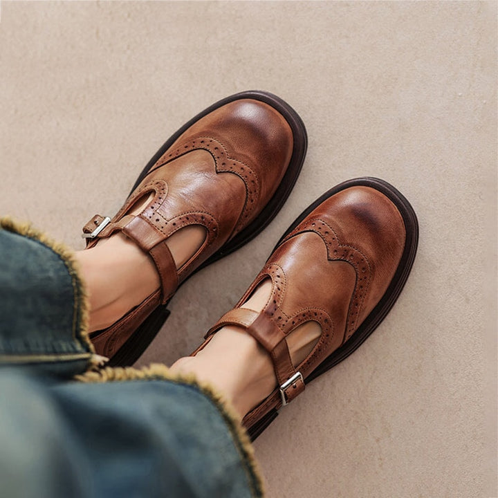 Women's Mary Jane Shoes | Closed Toe Buckle Strap