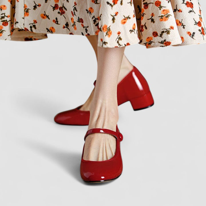 Women’s Mary Jane Shoes | Buckle Strap Block Heel