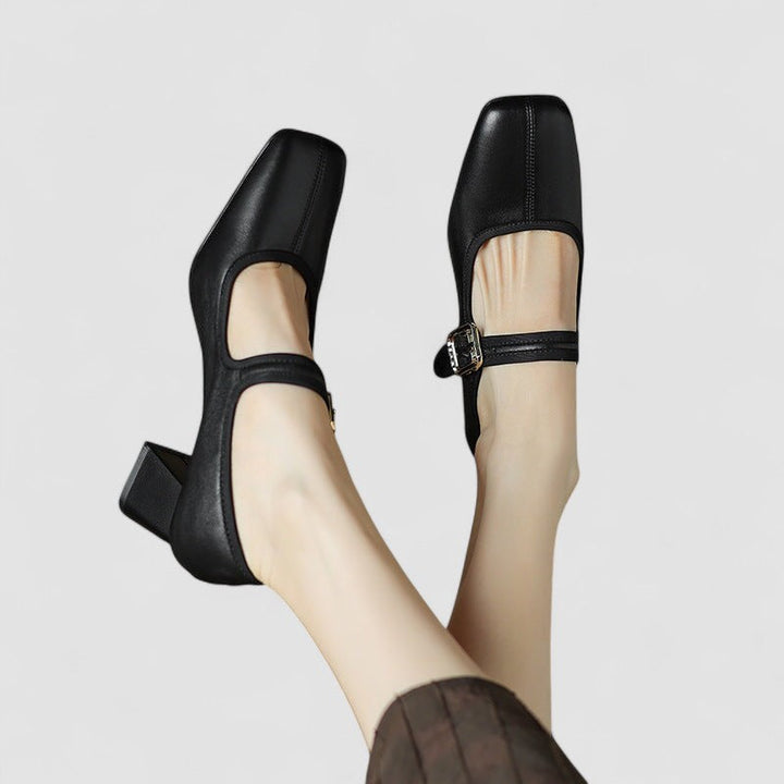 Mary Jane Heels For Women | Square Toe Block Style