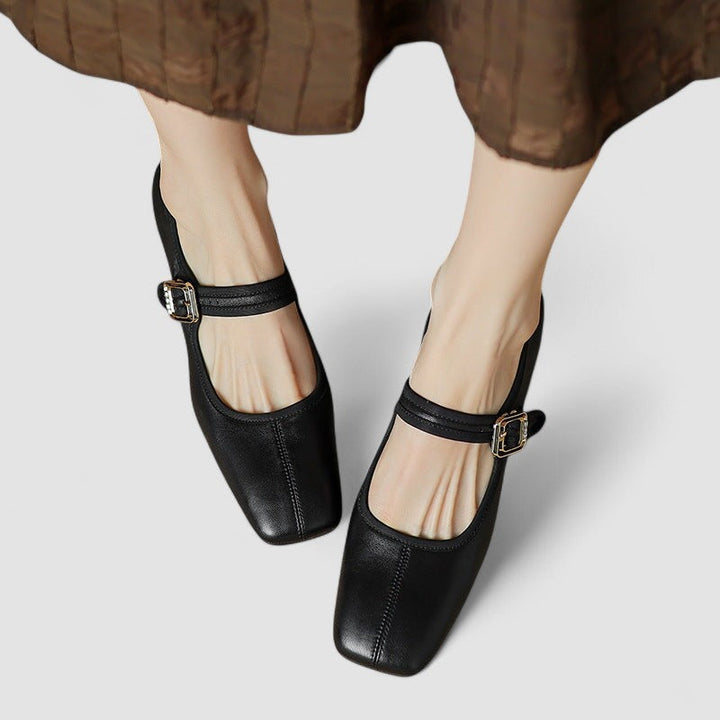Mary Jane Heels For Women | Square Toe Block Style