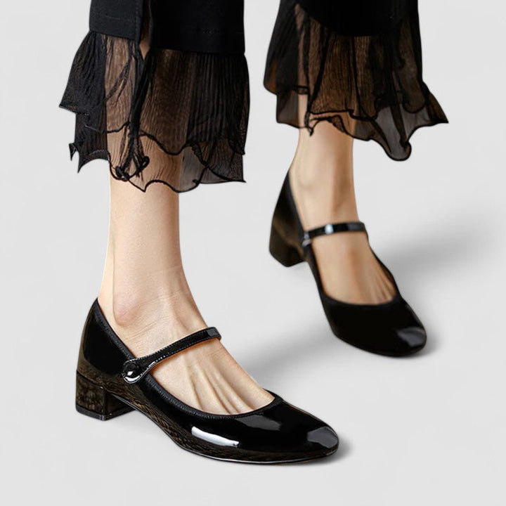 Women’s Mary Jane Shoes | Buckle Strap Block Heel