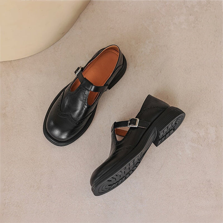 Women's Mary Jane Shoes | Closed Toe Buckle Strap