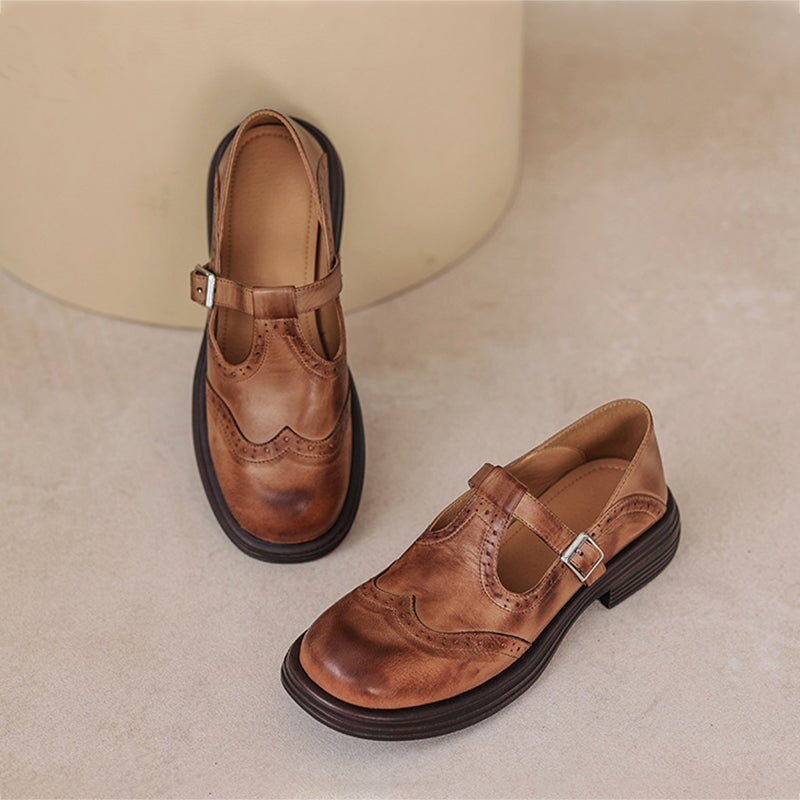 Women's Mary Jane Shoes | Closed Toe Buckle Strap